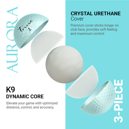 Trust Aurora & Rosa: Premium Crystal Urethane Golf Ball