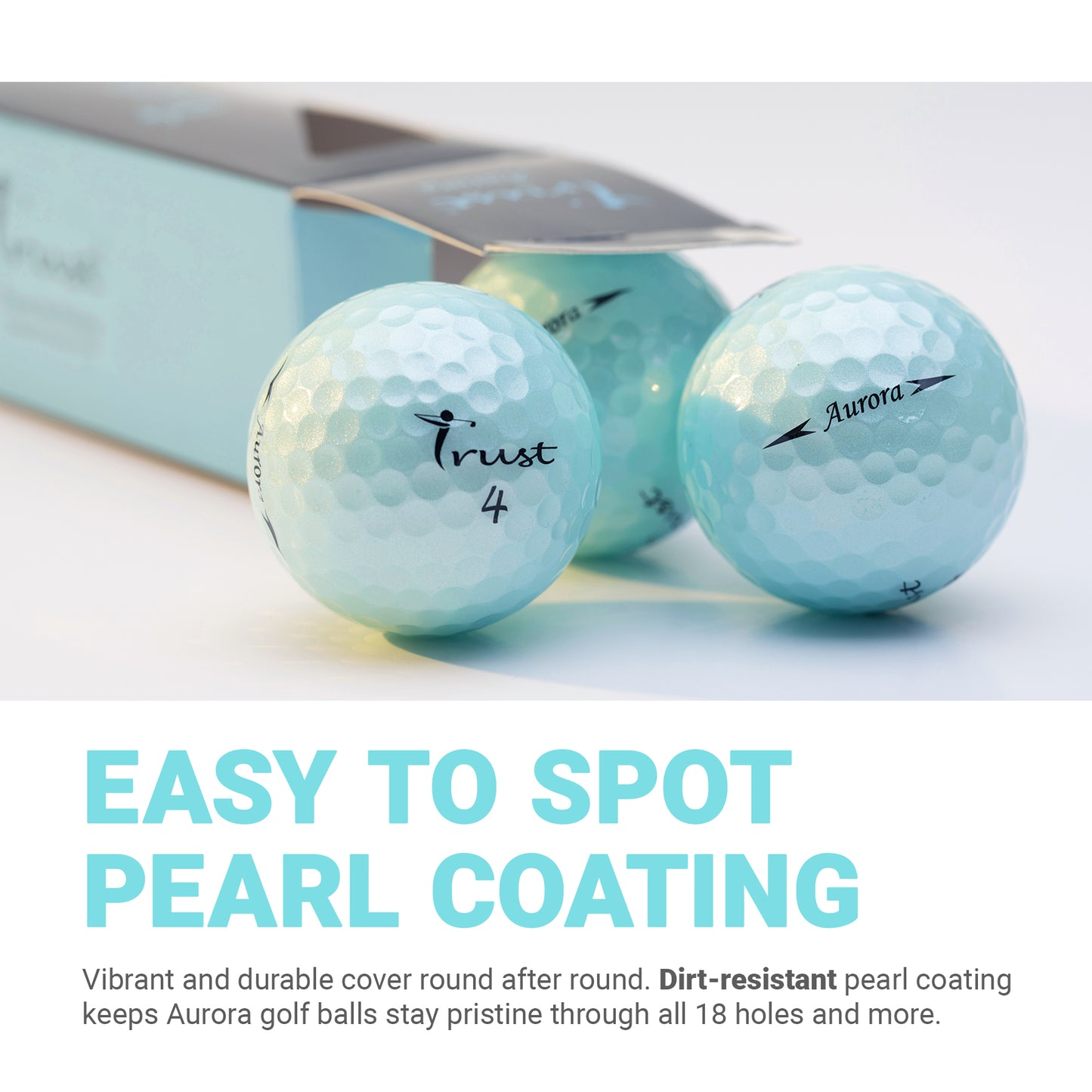 Trust Aurora & Rosa: Premium Crystal Urethane Golf Ball