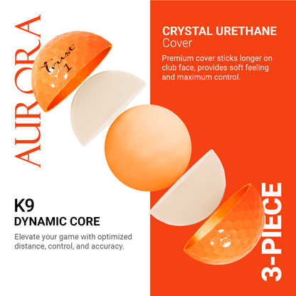 Trust Aurora & Rosa: Premium Crystal Urethane Golf Ball