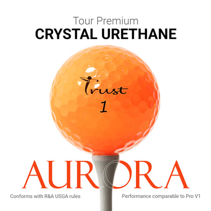Trust Aurora & Rosa: Premium Crystal Urethane Golf Ball
