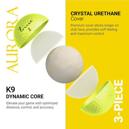 Trust Aurora & Rosa: Premium Crystal Urethane Golf Ball