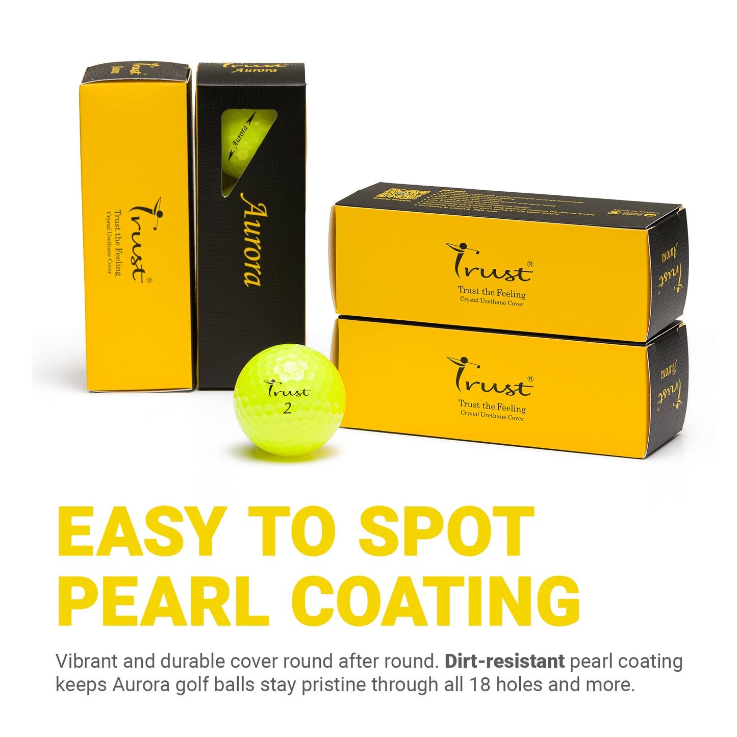 Trust Aurora & Rosa: Premium Crystal Urethane Golf Ball