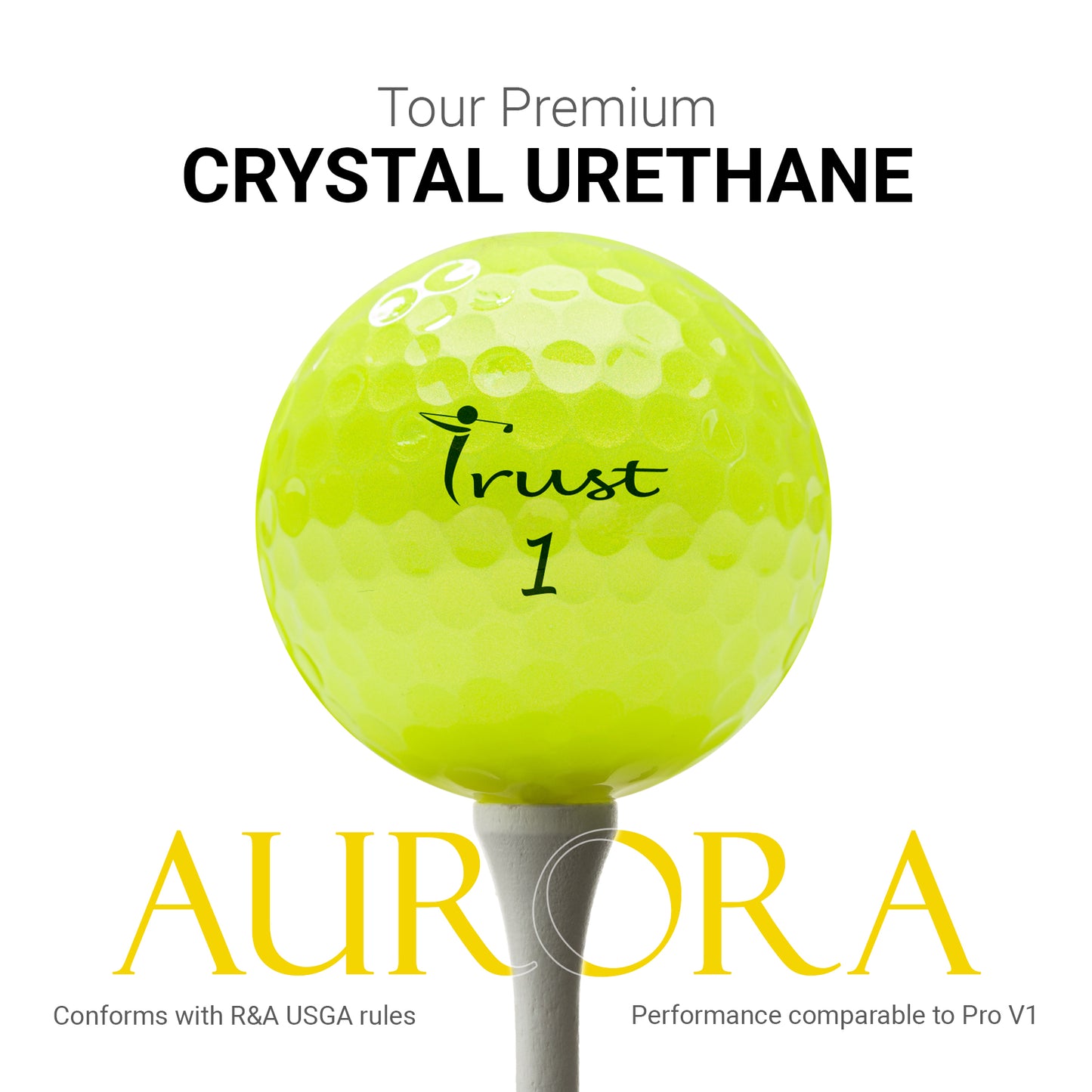 Trust Aurora & Rosa: Premium Crystal Urethane Golf Ball