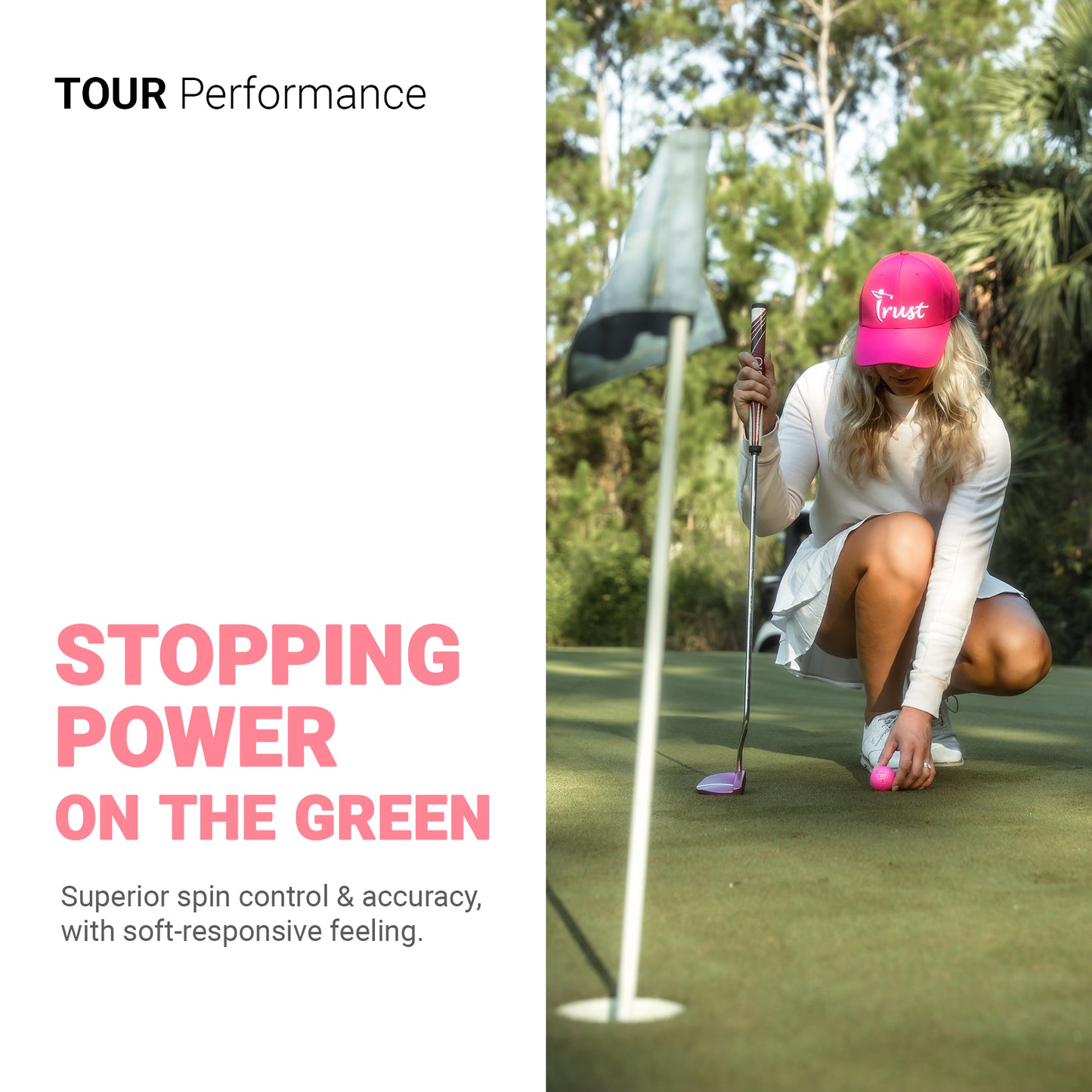 Trust Aurora & Rosa: Premium Crystal Urethane Golf Ball