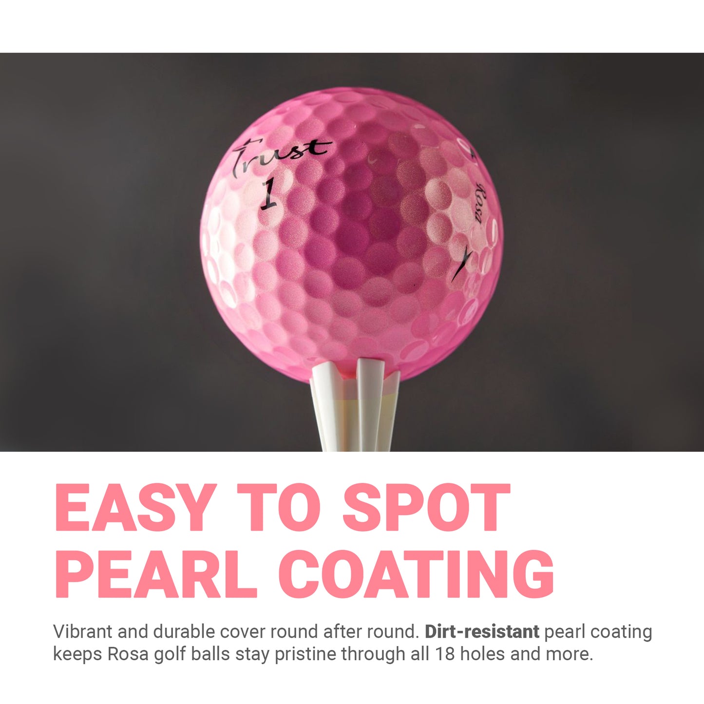 Trust Aurora & Rosa: Premium Crystal Urethane Golf Ball