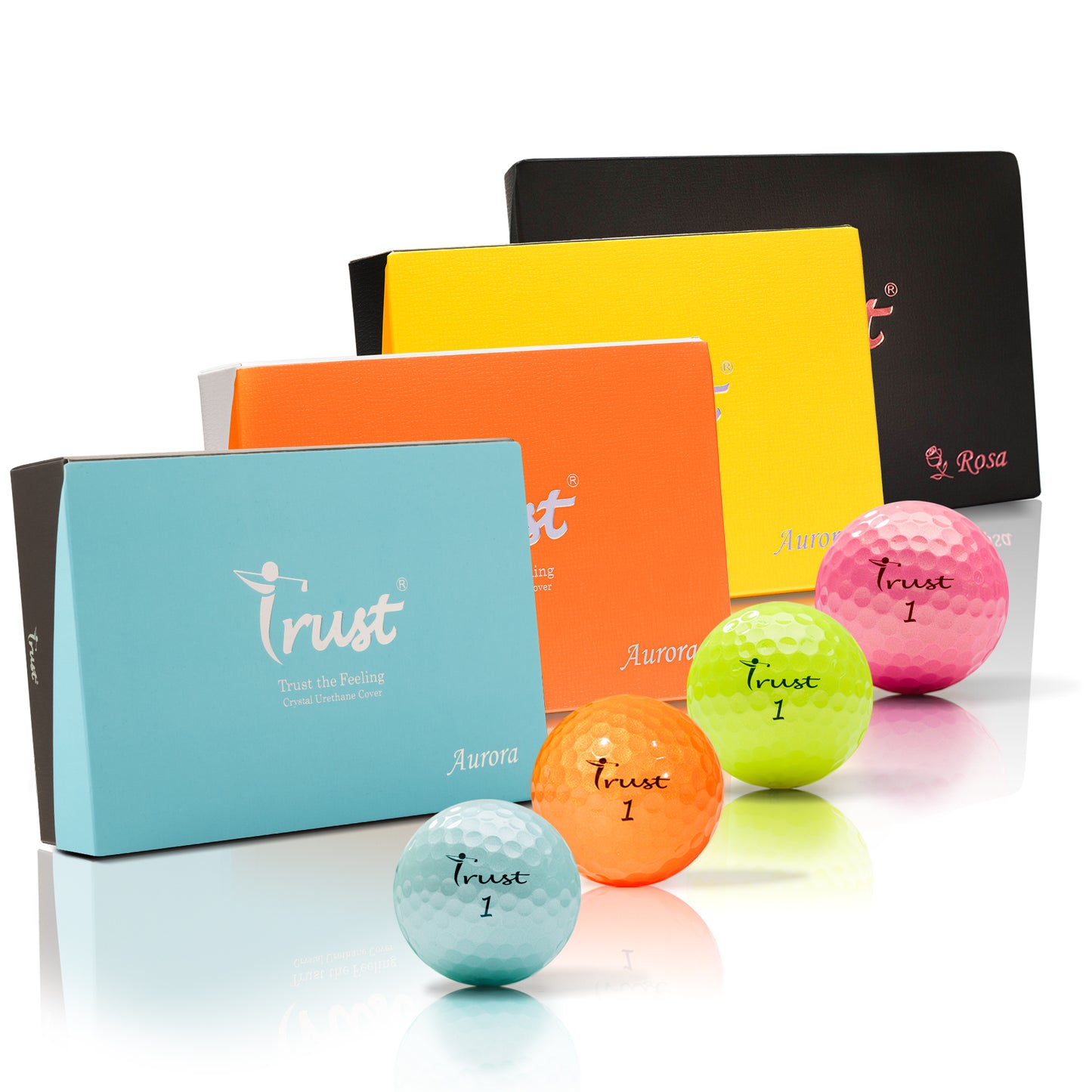 Trust Aurora & Rosa: Premium Crystal Urethane Golf Ball